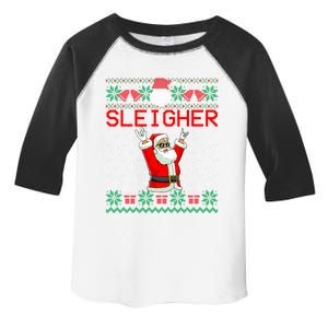 Sleigher Heavy Metal Music Hail Santa Ugly Christmas Gift Toddler Fine Jersey T-Shirt