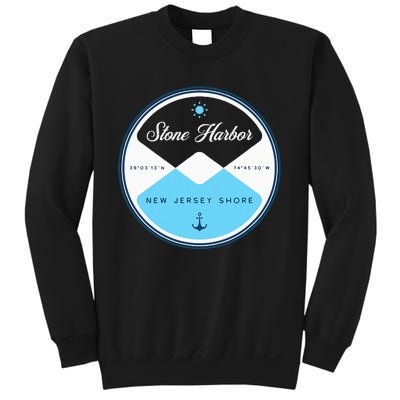 Stone Harbor New Jersey Nj Circle Graphic Sweatshirt