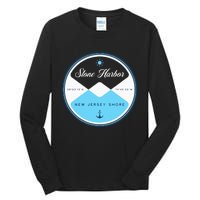 Stone Harbor New Jersey Nj Circle Graphic Tall Long Sleeve T-Shirt