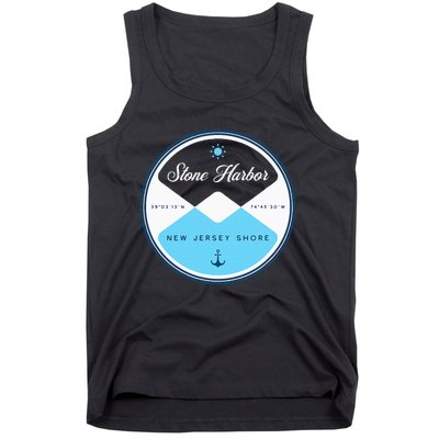 Stone Harbor New Jersey Nj Circle Graphic Tank Top