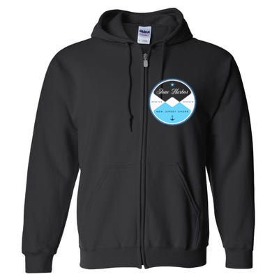 Stone Harbor New Jersey Nj Circle Graphic Full Zip Hoodie