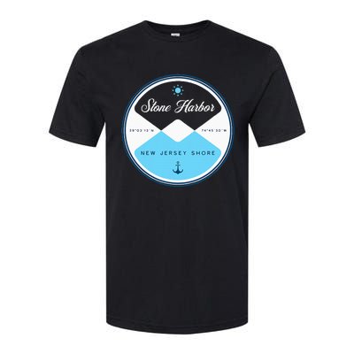 Stone Harbor New Jersey Nj Circle Graphic Softstyle CVC T-Shirt