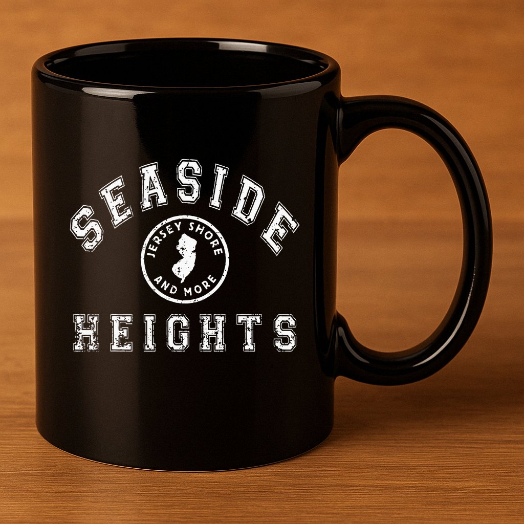 Seaside Heights Nj Jersey New Jersey 11oz C Handle Ceramic Mug