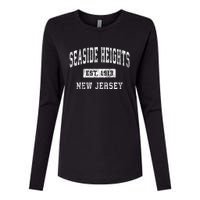 Seaside Heights New Jersey Nj Vintage Established Sports Womens Cotton Relaxed Long Sleeve T-Shirt