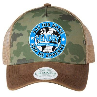Say His Name And He Appears Joe Hendry Legacy Tie Dye Trucker Hat