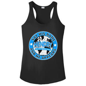 Say His Name And He Appears Joe Hendry Ladies PosiCharge Competitor Racerback Tank