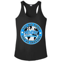 Say His Name And He Appears Joe Hendry Ladies PosiCharge Competitor Racerback Tank