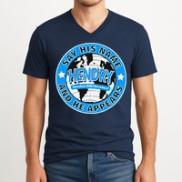 Say His Name And He Appears Joe Hendry V-Neck T-Shirt
