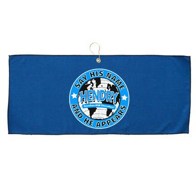 Say His Name And He Appears Joe Hendry Large Microfiber Waffle Golf Towel
