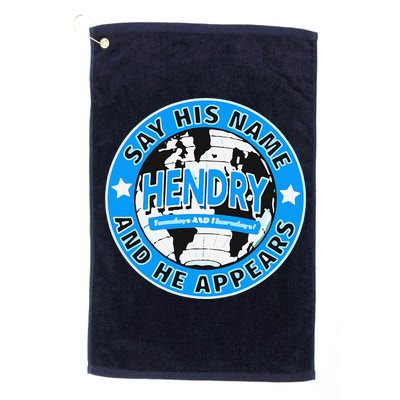Say His Name And He Appears Joe Hendry Golf Towel