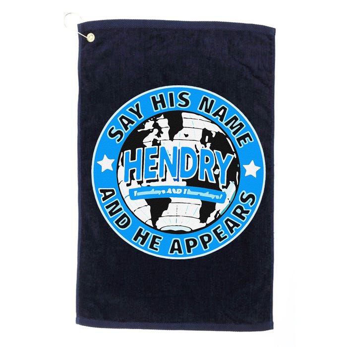 Say His Name And He Appears Joe Hendry Golf Towel