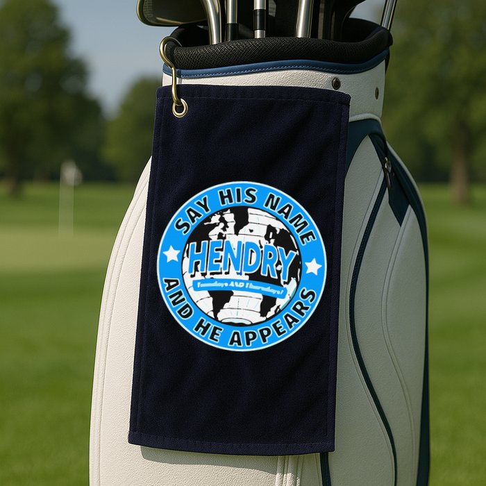 Say His Name And He Appears Joe Hendry Golf Towel