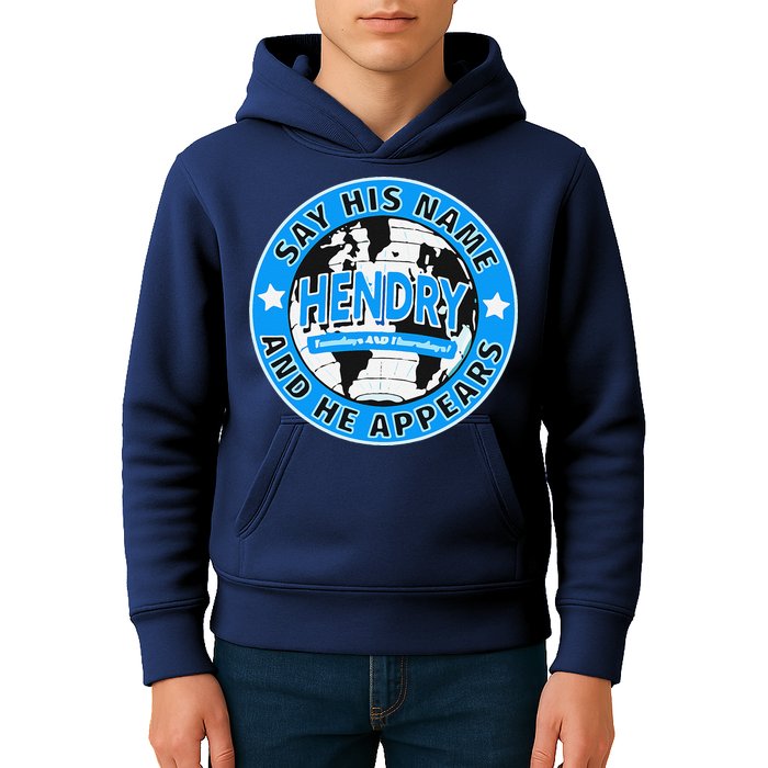 Say His Name And He Appears Joe Hendry Kids Hoodie