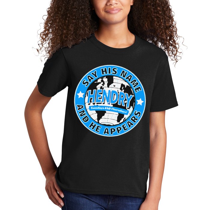 Say His Name And He Appears Joe Hendry Kids T-Shirt