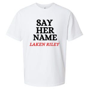 Say Her Name Laken Riley Sueded Cloud Jersey T-Shirt