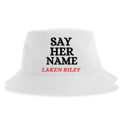 Say Her Name Laken Riley Sustainable Bucket Hat