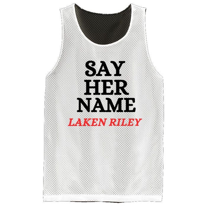 Say Her Name Laken Riley Mesh Reversible Basketball Jersey Tank