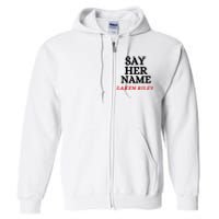 Say Her Name Laken Riley Full Zip Hoodie