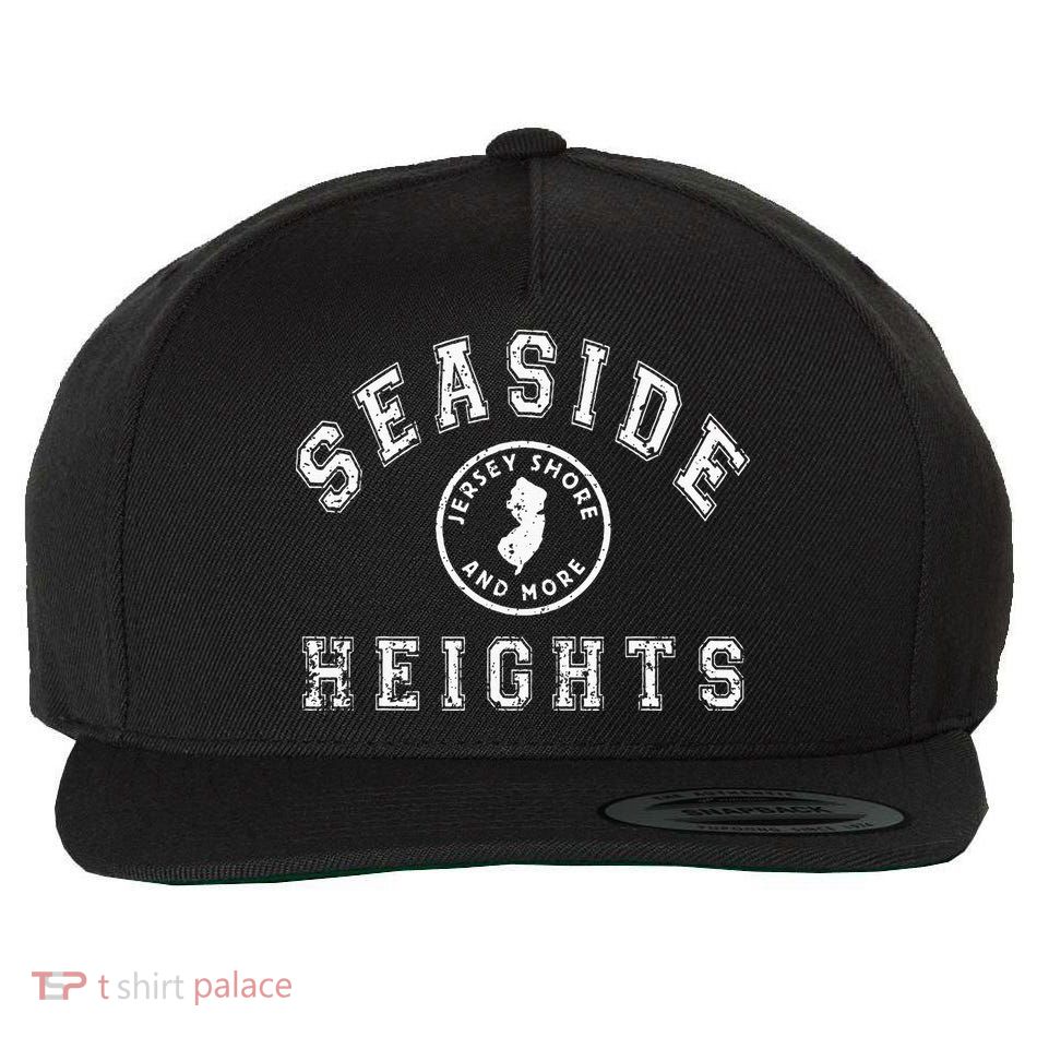 Seaside Heights NJ Jersey Shore New Jersey Graphic Wool Snapback Cap