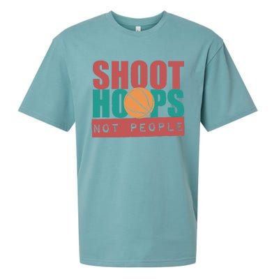 Shoot Hoops Not People Basketballer Basketball Sueded Cloud Jersey T-Shirt