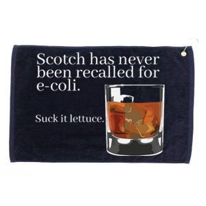 Scotch Has Never Been Recalled For EColi Funny Whisky Grommeted Golf Towel