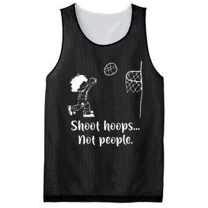 Shoot Hoops Not People Mesh Reversible Basketball Jersey Tank