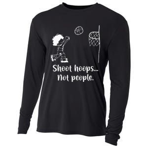 Shoot Hoops Not People Cooling Performance Long Sleeve Crew