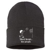 Shoot Hoops Not People Sustainable Knit Beanie