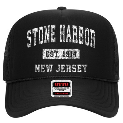 Stone Harbor New Jersey Nj Vintage Established Trucker Hat