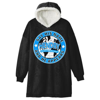 Say His Name And He Appears Joe Hendry Hooded Wearable Blanket
