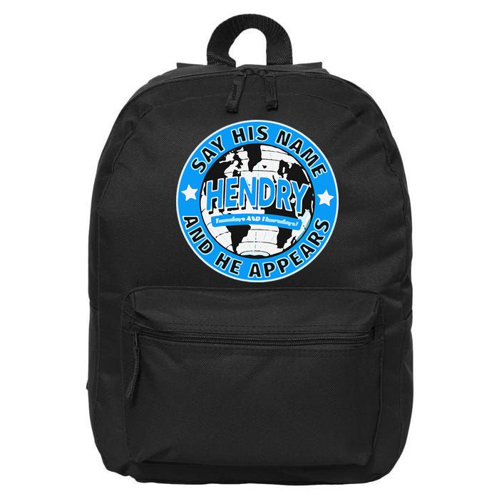 Say His Name And He Appears Joe Hendry 16 in Basic Backpack