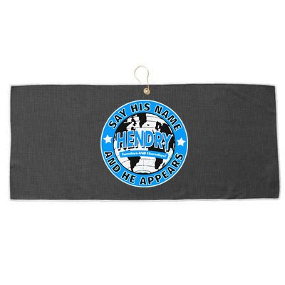 Say His Name And He Appears Joe Hendry Large Microfiber Waffle Golf Towel