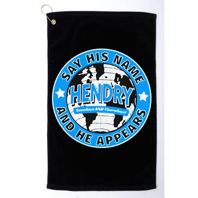 Say His Name And He Appears Joe Hendry Golf Towel