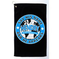 Say His Name And He Appears Joe Hendry Golf Towel