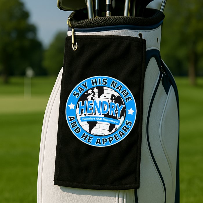Say His Name And He Appears Joe Hendry Golf Towel