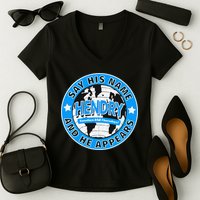 Say His Name And He Appears Joe Hendry Women's V-Neck T-Shirt