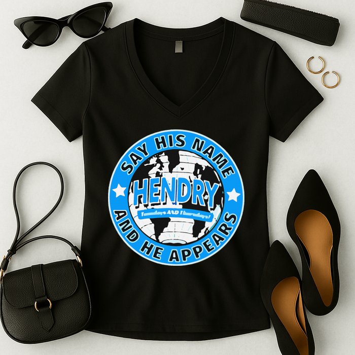 Say His Name And He Appears Joe Hendry Women's V-Neck T-Shirt