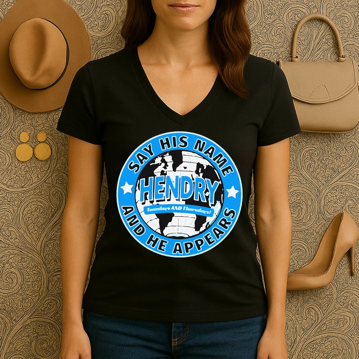 Say His Name And He Appears Joe Hendry Women's V-Neck T-Shirt