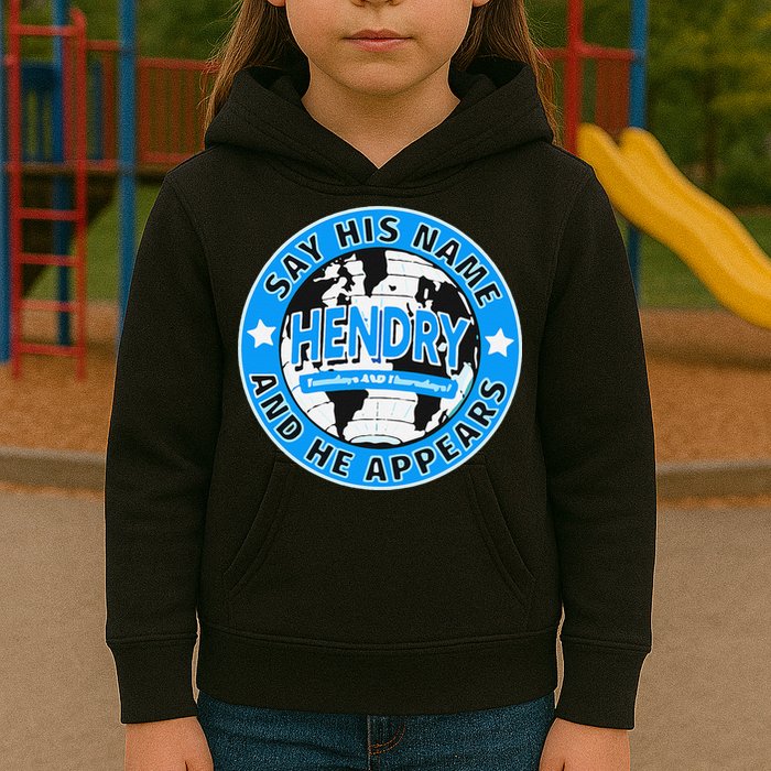 Say His Name And He Appears Joe Hendry Kids Hoodie