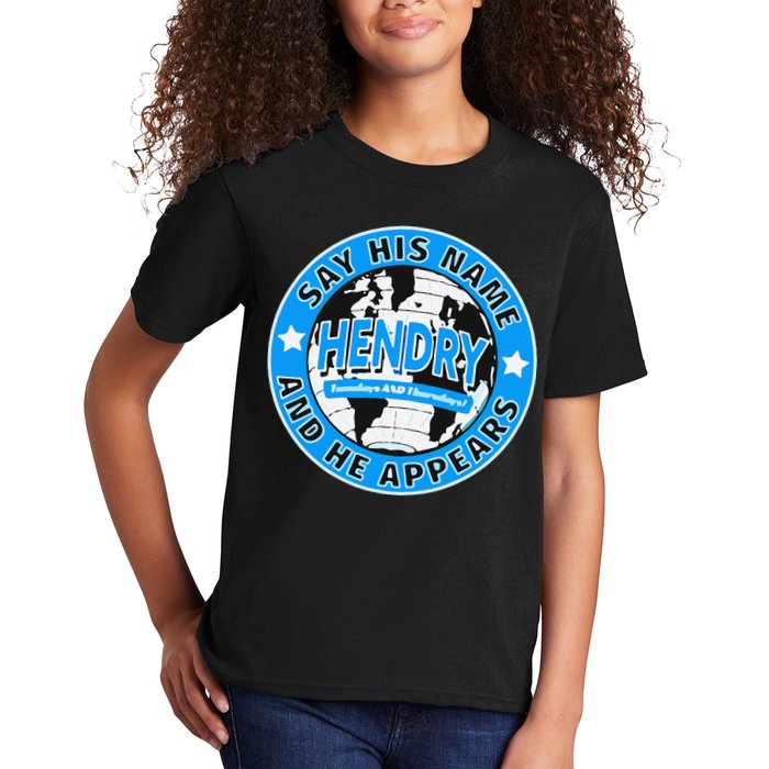 Say His Name And He Appears Joe Hendry Kids T-Shirt