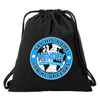 Say His Name And He Appears Joe Hendry Drawstring Bag