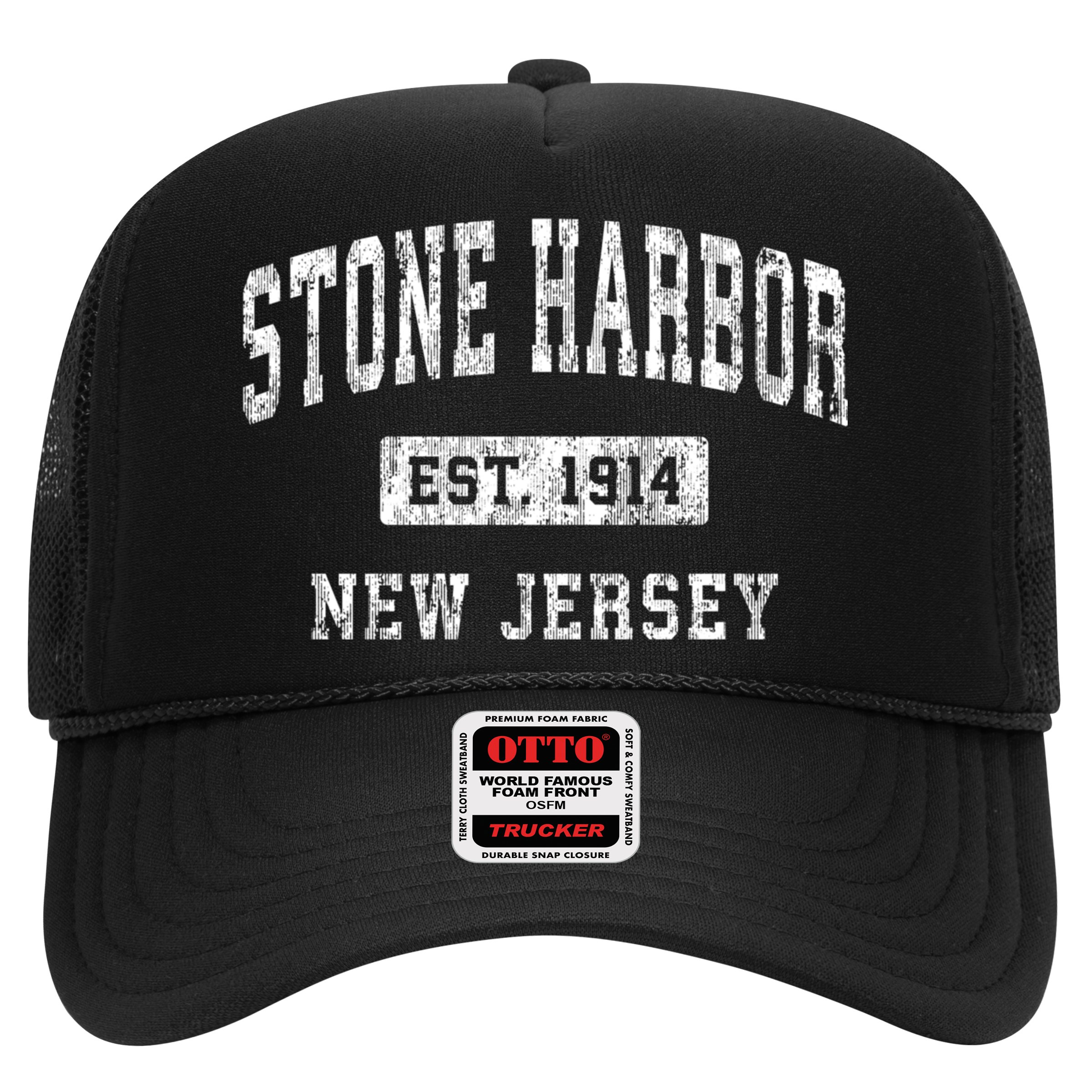 Stone Harbor New Jersey Nj Vintage Established Sports Design Hat