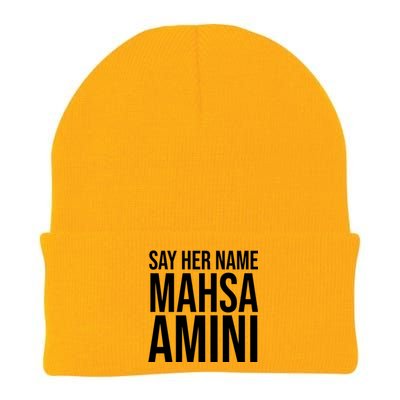 Say Her Name Mahsa Amini Knit Cap Winter Beanie