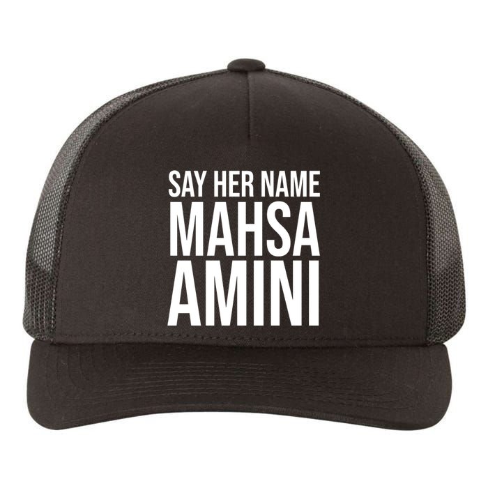 Say Her Name Mahsa Amini Yupoong Adult 5-Panel Trucker Hat