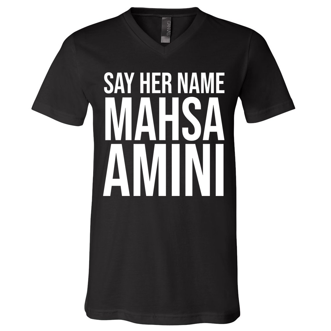 Say Her Name Mahsa Amini V-Neck T-Shirt