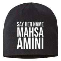 Say Her Name Mahsa Amini Sustainable Beanie