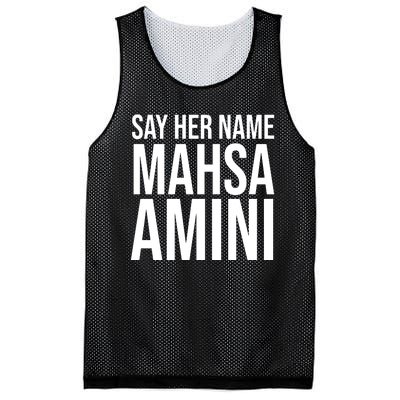 Say Her Name Mahsa Amini Mesh Reversible Basketball Jersey Tank