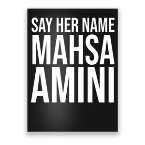 Say Her Name Mahsa Amini Poster