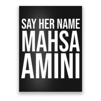 Say Her Name Mahsa Amini Poster