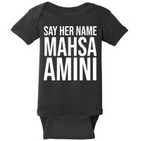 Say Her Name Mahsa Amini Baby Bodysuit